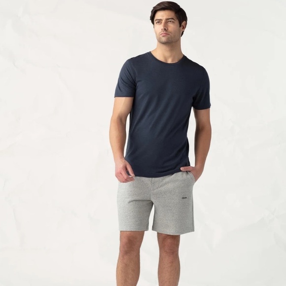 NWOT olivers apparel classic sweatshorts grey melange - Picture 2 of 5